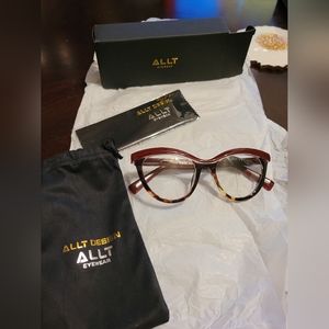 New Cat Eye Burgundy & Tiger Eye Glasses